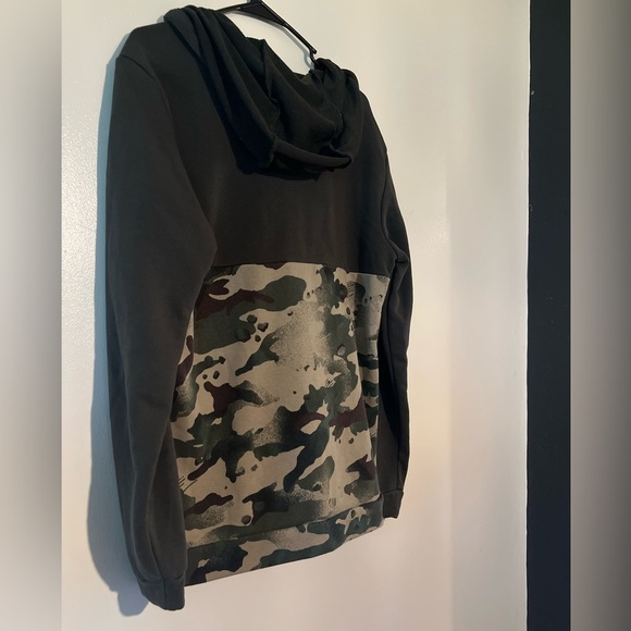 Nike Dri-fit Men’s Army Green Camo Full Zip Sweatshirt Hoodie Casual Style - Picture 5 of 6